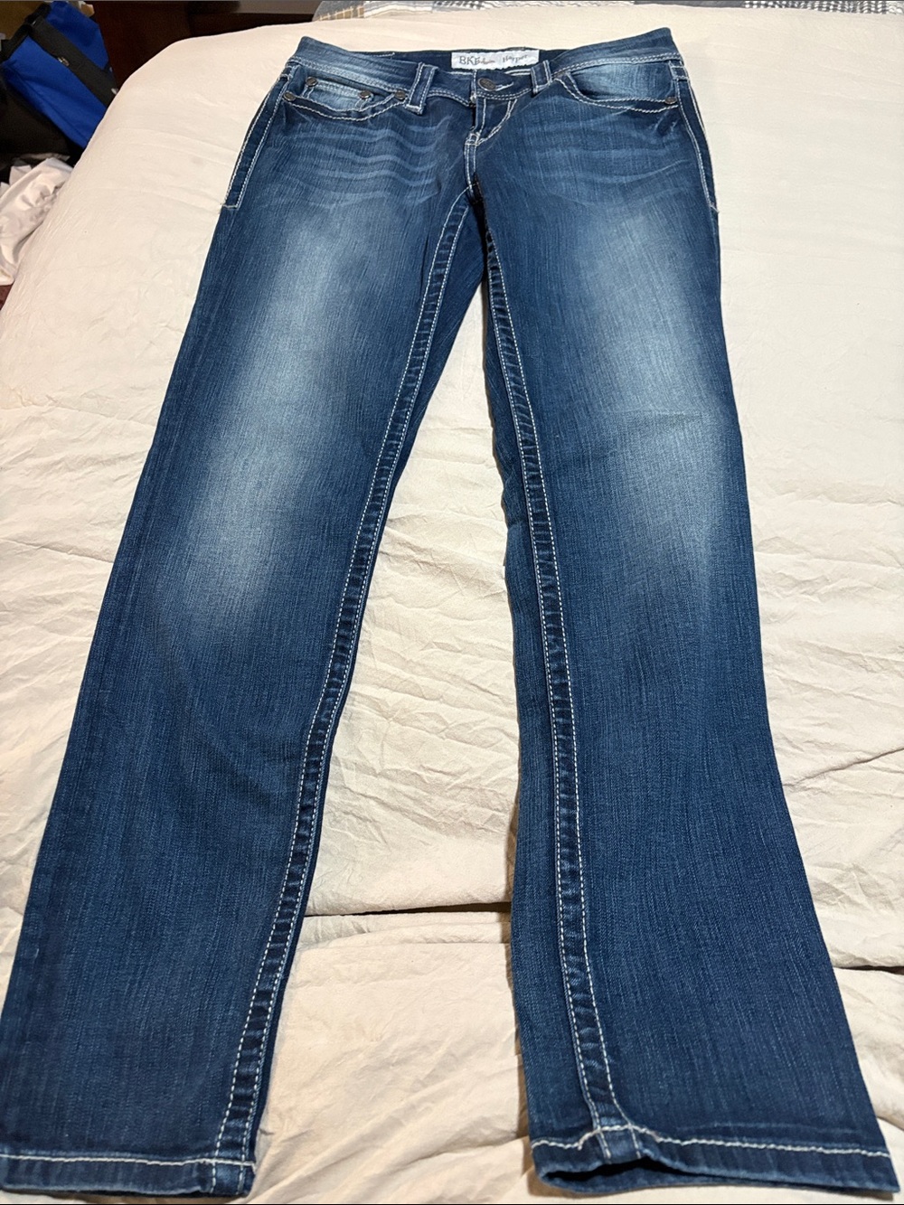 BKE Women's Blue Bootcut Jeans